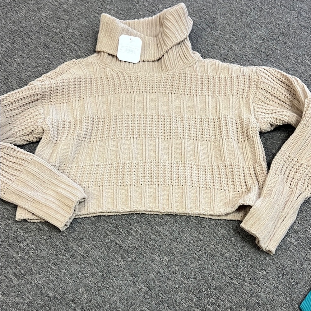 Cozy Beige Turtleneck Sweater